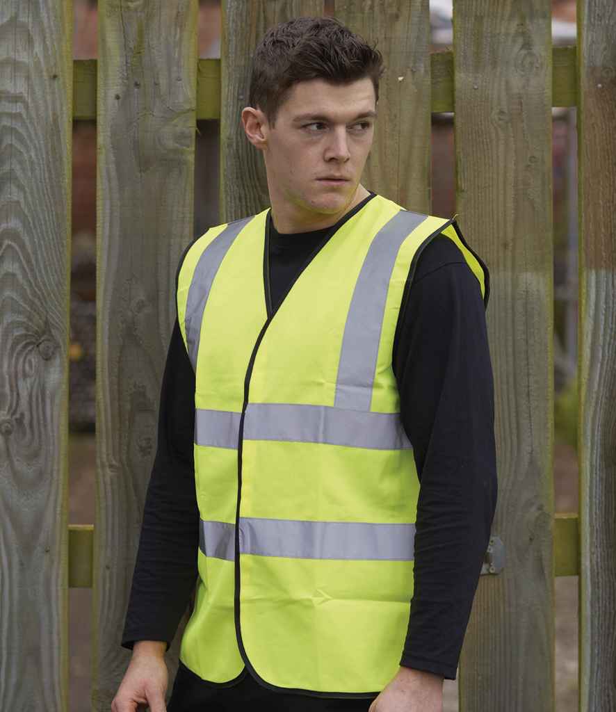 Hi-vis yellow safety vest